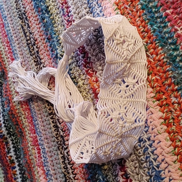 💚Handmade Bohemian Macrame Belt - Picture 1 of 5